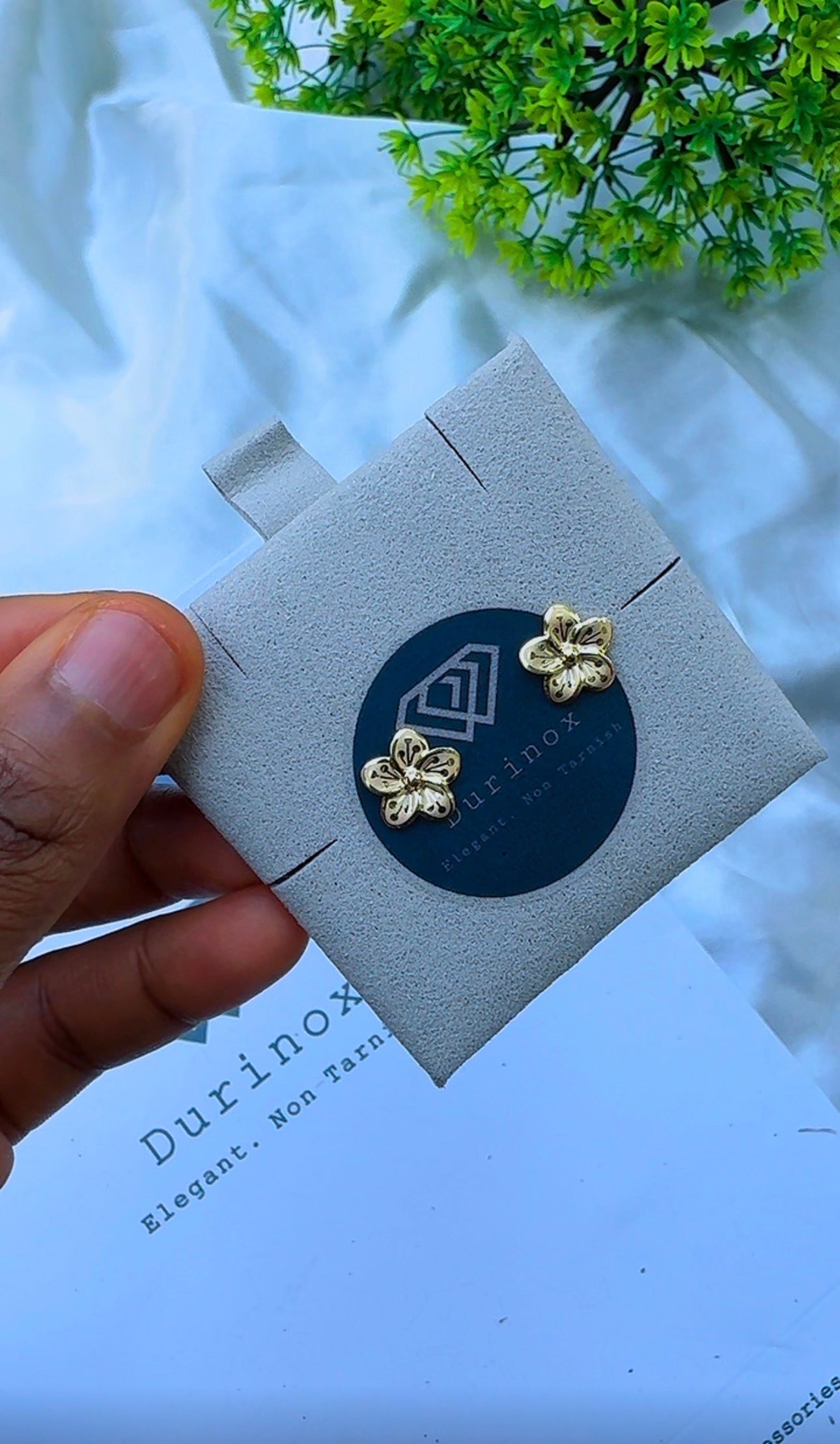 18K Solid Gold Textured Stud Earrings – Floral, Greek Key Clover & Bow Statement Stud Earrings (Pick Your Style) | 1.5 - 2.0g