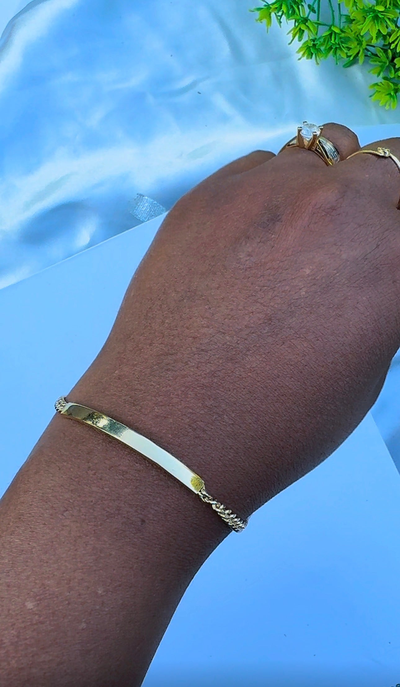 18K Solid Gold Molded Bracelet | 2.9g | 7.5 Inches