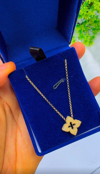 18K Solid Gold Star Instant Chain Necklace – 3.6g | 18 Inches