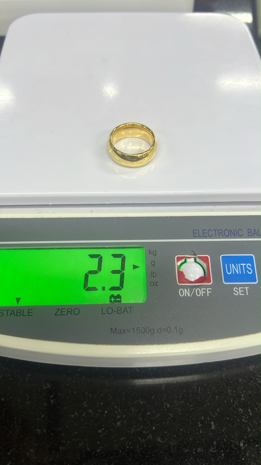 18K Solid Gold Classic Wedding Band Ring – 2.2g Polished Yellow Gold Wedding Ring for Men & Women | Sizes 6 & 7