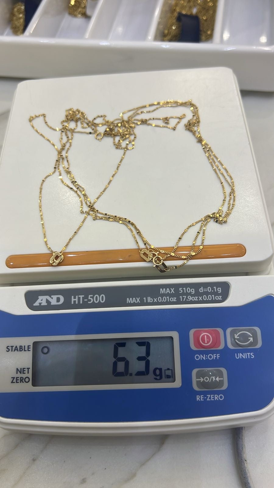 Degacc 18 karat Pure Italian gold Chain