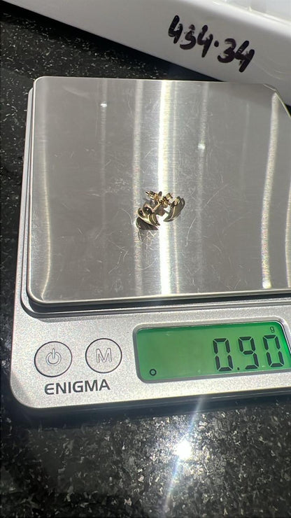 DegaJ 18 Karat Pure Gold Stud Earrings