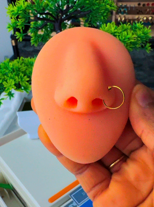 Denose 22 Karat Pure Gold Body Piercing Nose Ring