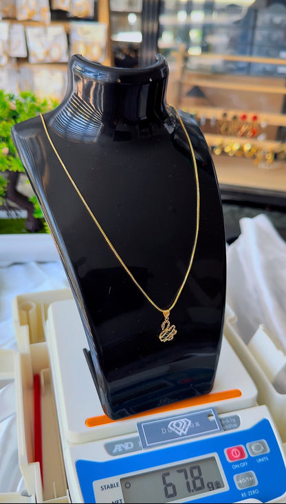 Dellarg 18ct Real Gold (Swan) Pendant