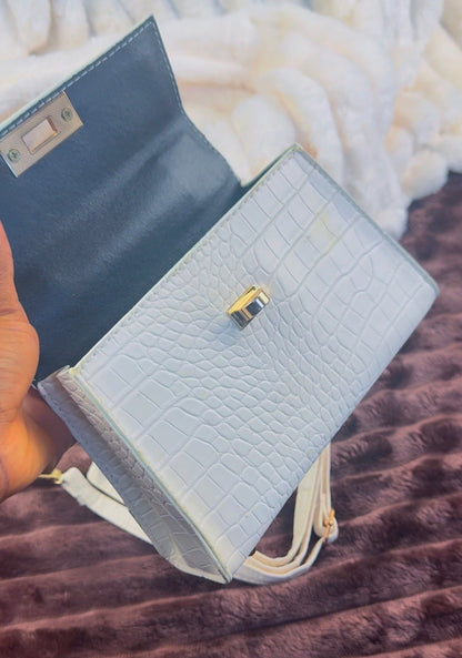White Structured Women's Handbag | LARYZ Everyday - 056 | Small-Medium