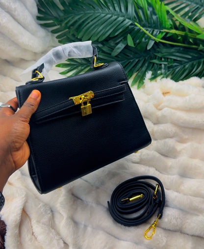 Black Structured Women's Handbag | LARYZ Everyday - 023 | Small-Medium