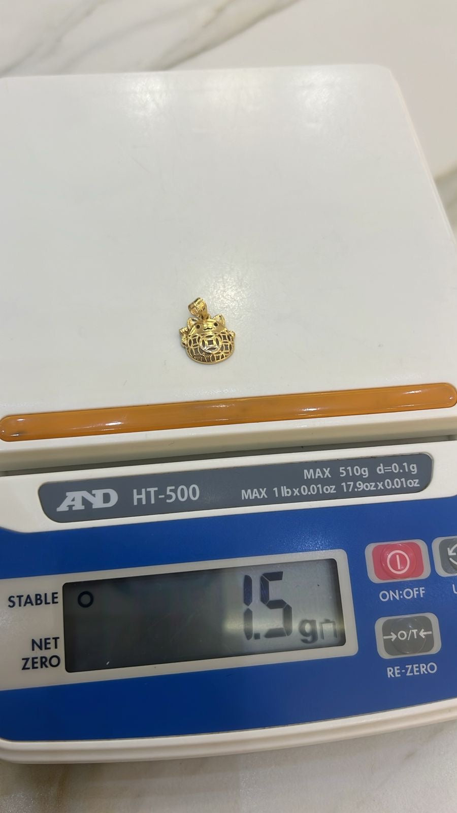 Diixam 18K Real Gold (Beetle) Pendant
