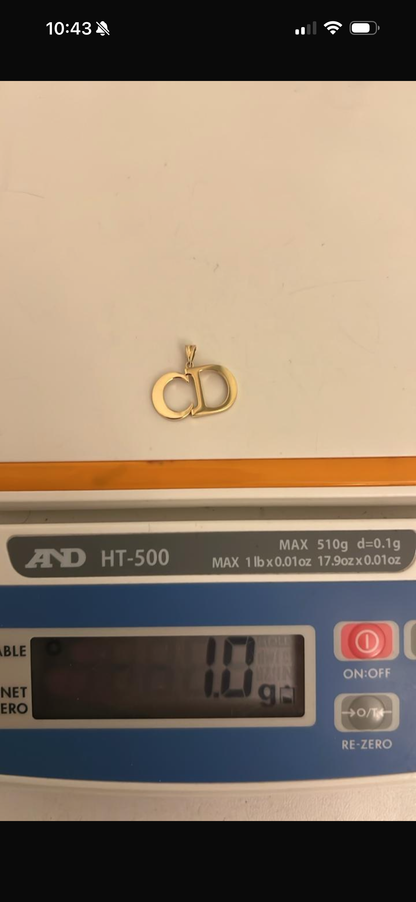 Deegah 18K Pure Gold Earrings & Pendant Jewellery Set