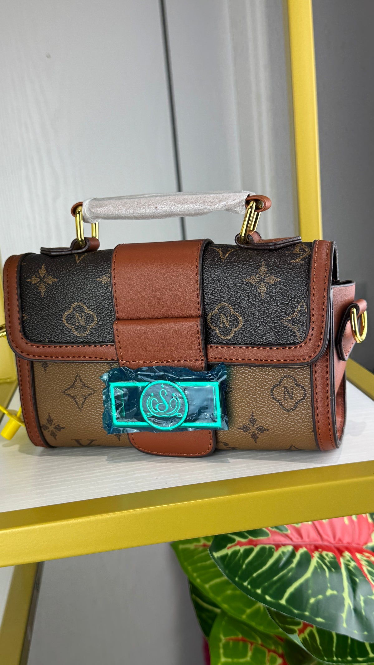 2-Tone Brown Structured Women's Handbag | LARYZ Everyday - 021