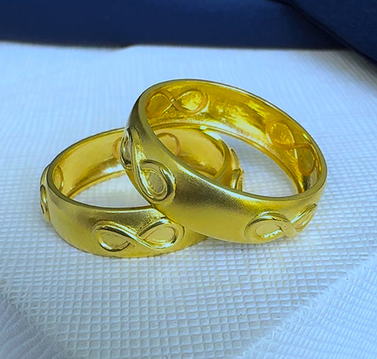 Defam 18ct Solid Gold Infinity Band | Unisex Ring