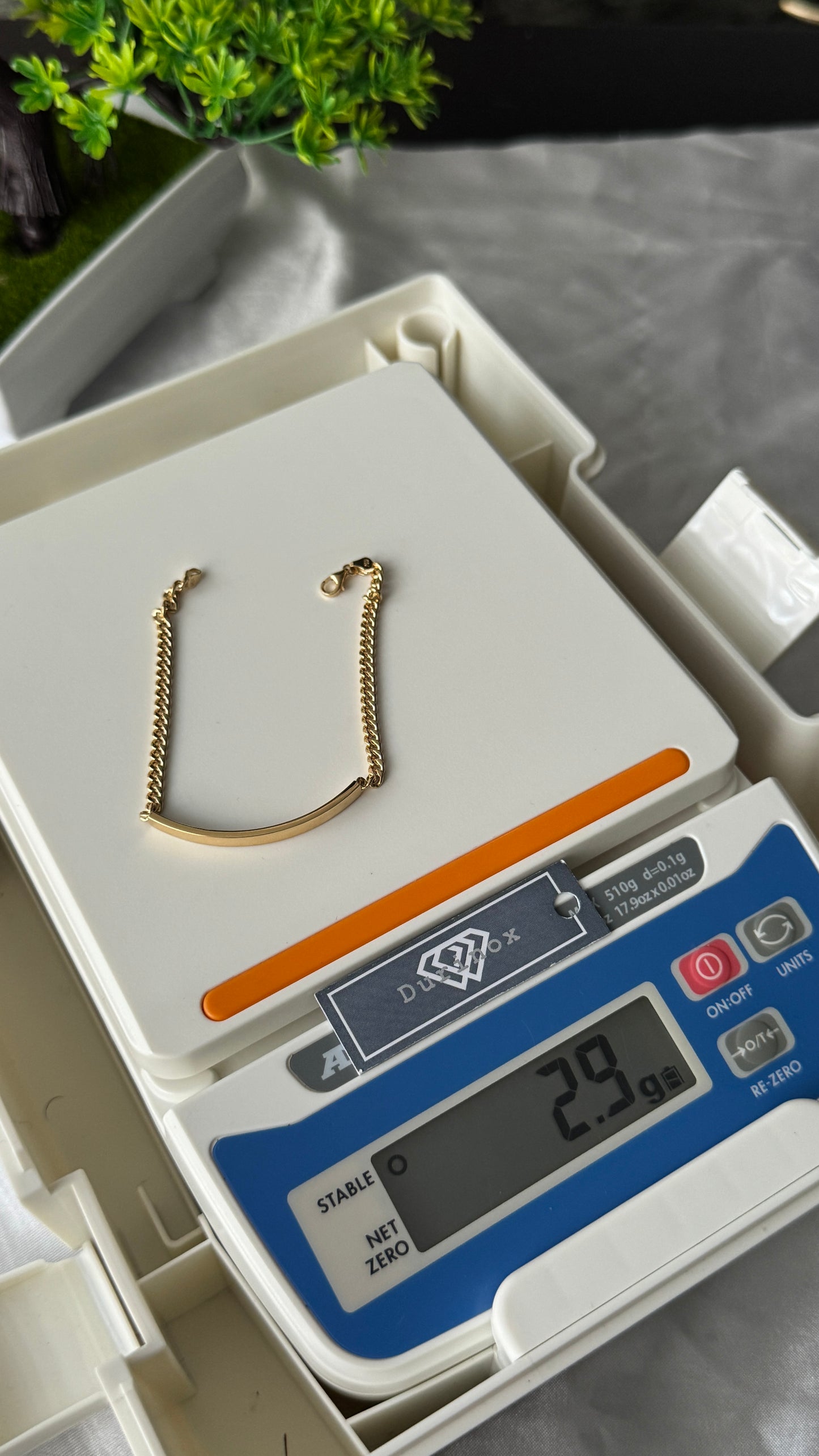 18K Solid Gold Molded Bracelet | 2.9g | 7.5 Inches