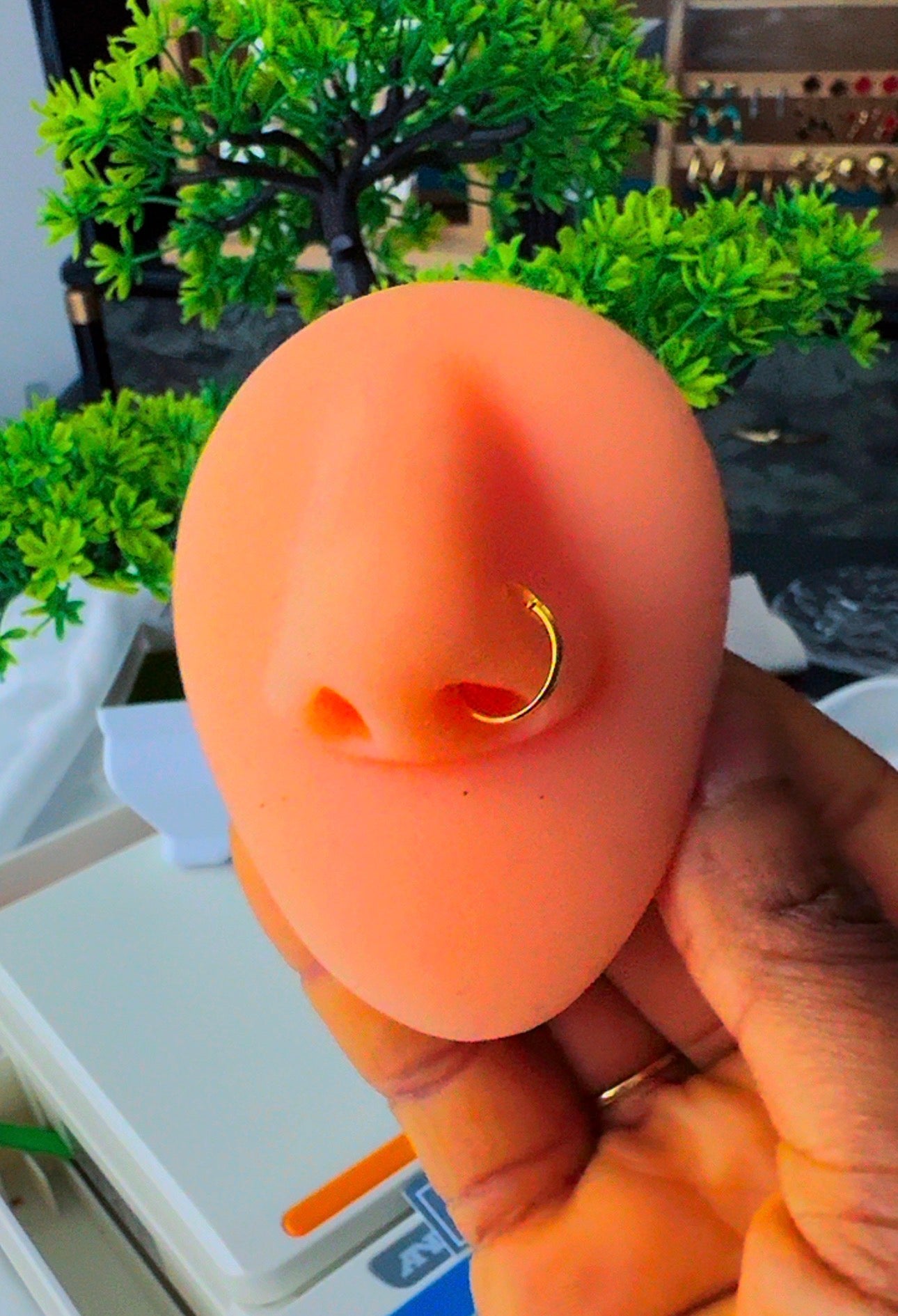 Denose 22 Karat Pure Gold Body Piercing Nose Ring