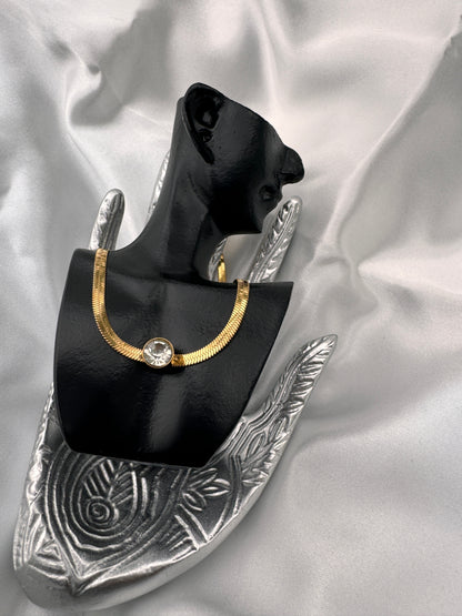 Stainless steel choker necklace for everyday wear