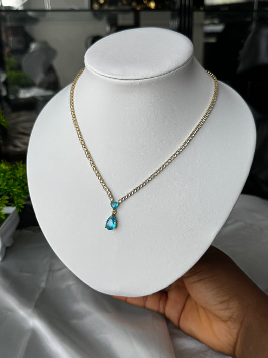 Order Diten1 Crystal Studded Elegant Chain Necklace