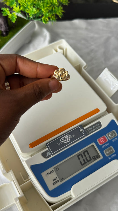 18K Solid Gold Chunky Fashion Rings For Women- Lightweight 1g or Less (Extra Extra)