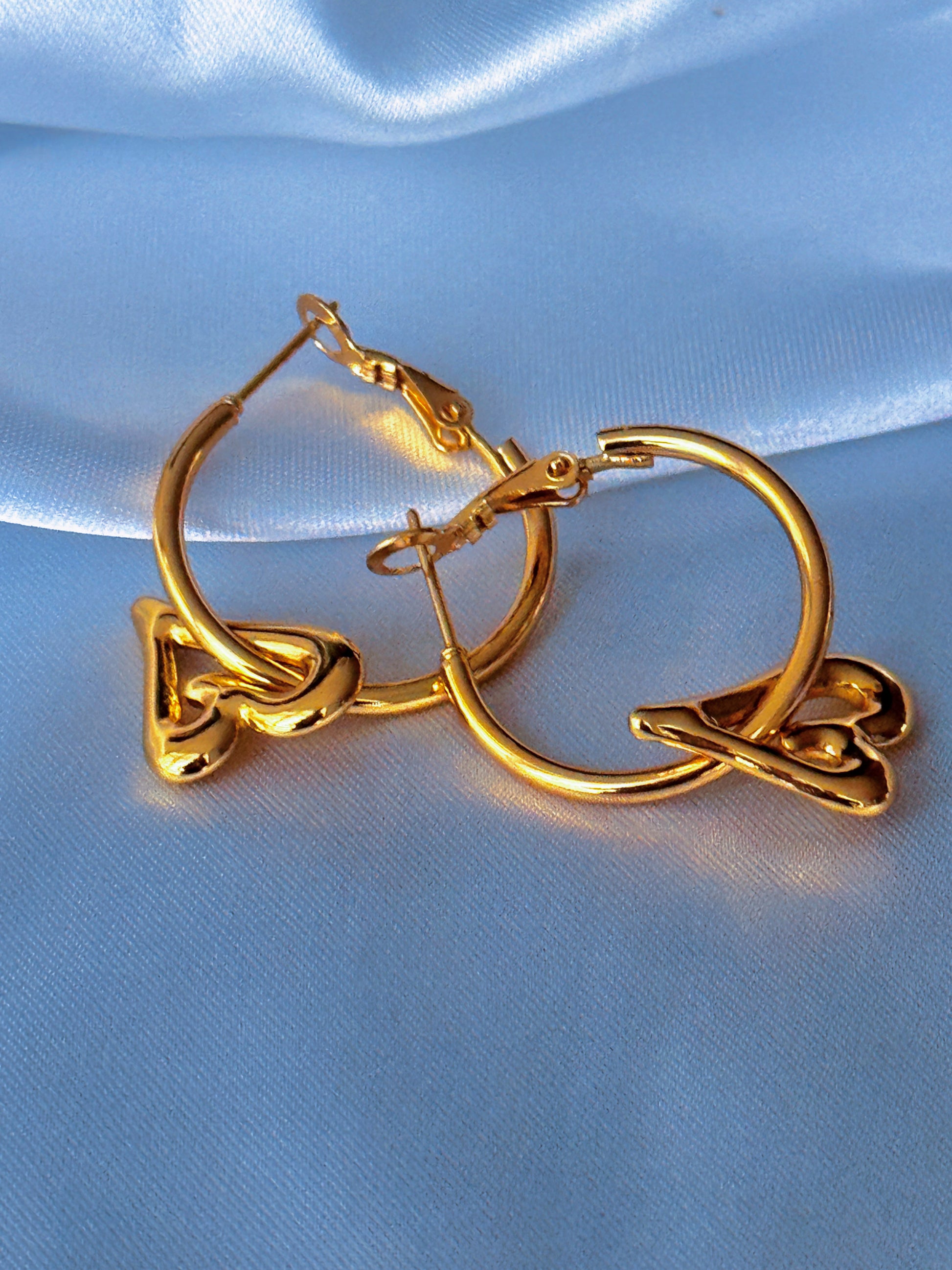 Buy Dema 18K Gold Plated Stainless Steel Hoops For Women and Teenagers