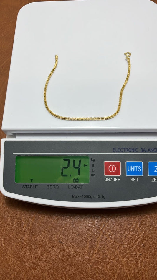 DegaJ 18 Karat Pure Gold Bracelets 7.5inches