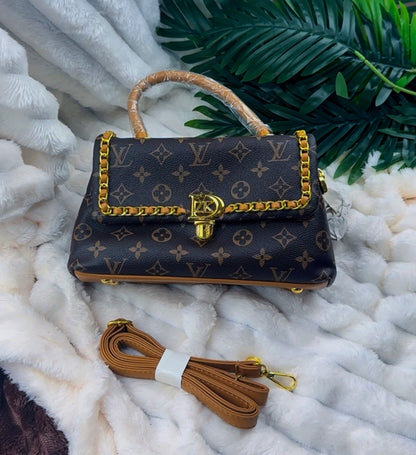 Monogram Canvas Flat Ladies Handbag | LARYZ Everyday - 033 | Medium
