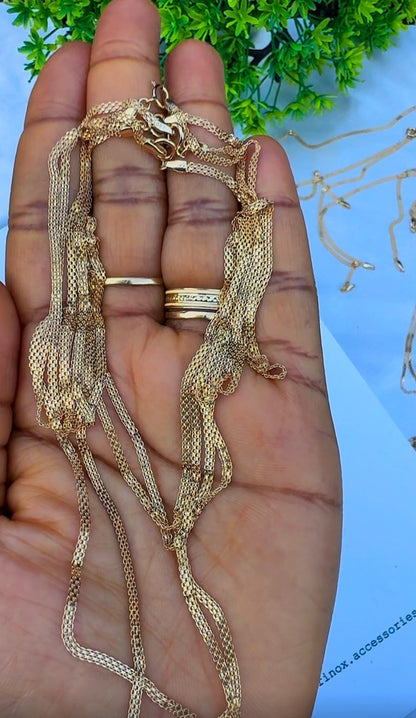 18ct Solid Gold Carpet Chain 18 - 22 Inches | 2.6g & 3.1g