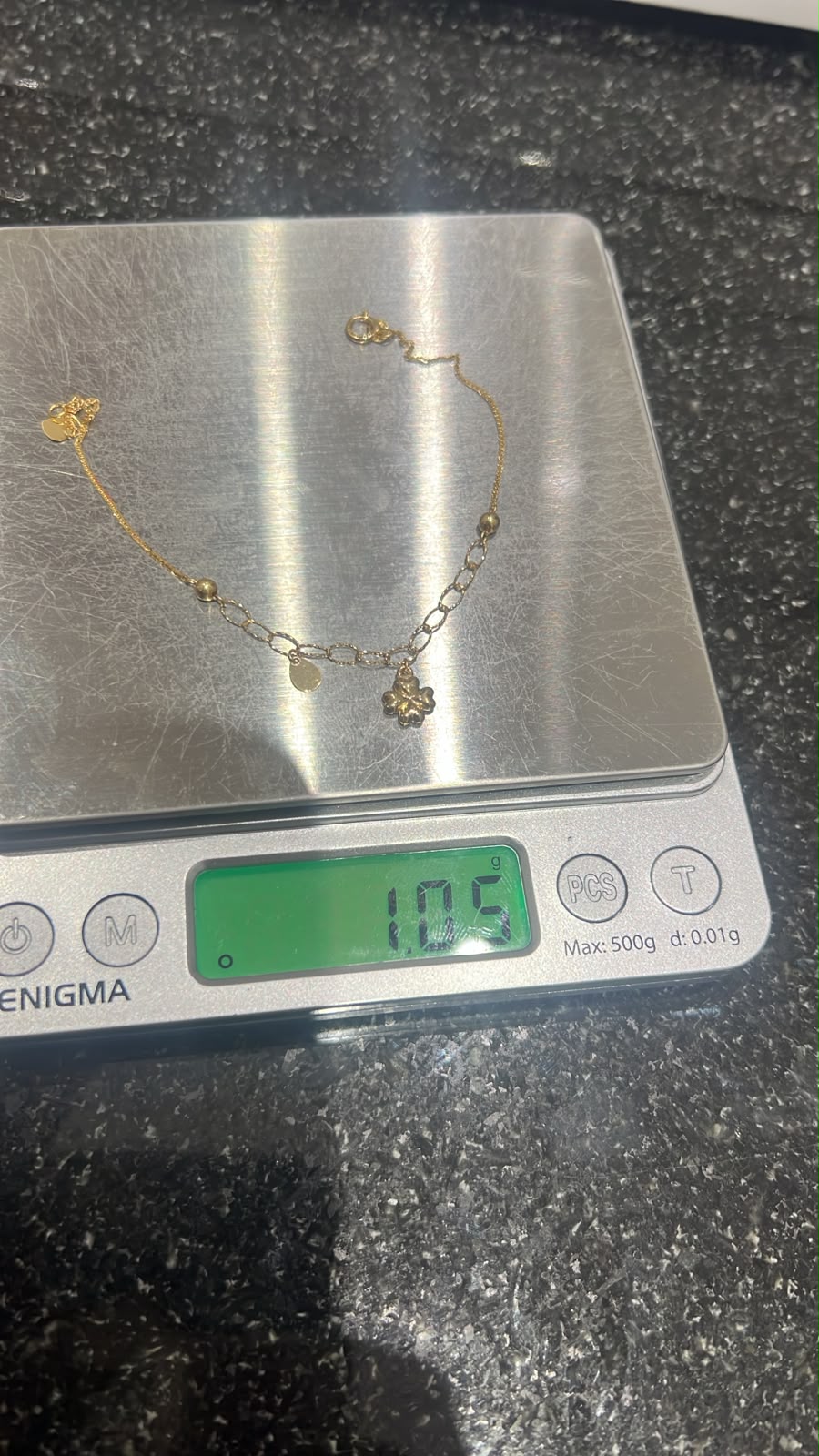18K Solid Gold Dainty Lightweight Bracelet | Very Fragile (1g) (Extra)