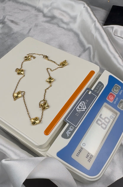 Diigaff 18K Solid Gold Instant Chain Necklace