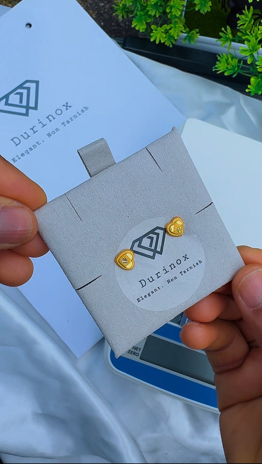 Diiga 21 Karat Real Gold Stud Earrings