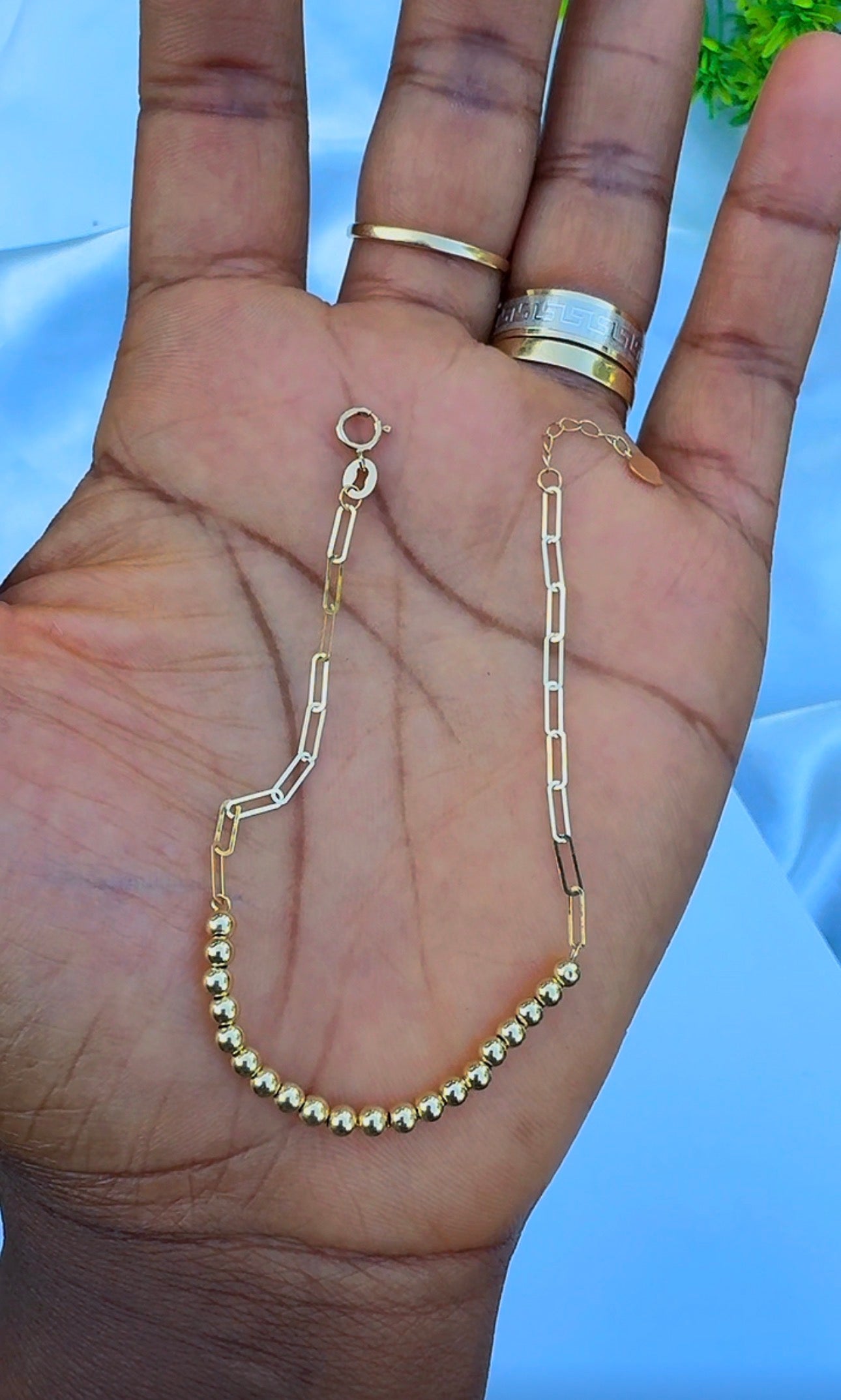 18K Solid Gold Dainty Lightweight Bracelet | Very Fragile (1g) (Extra)