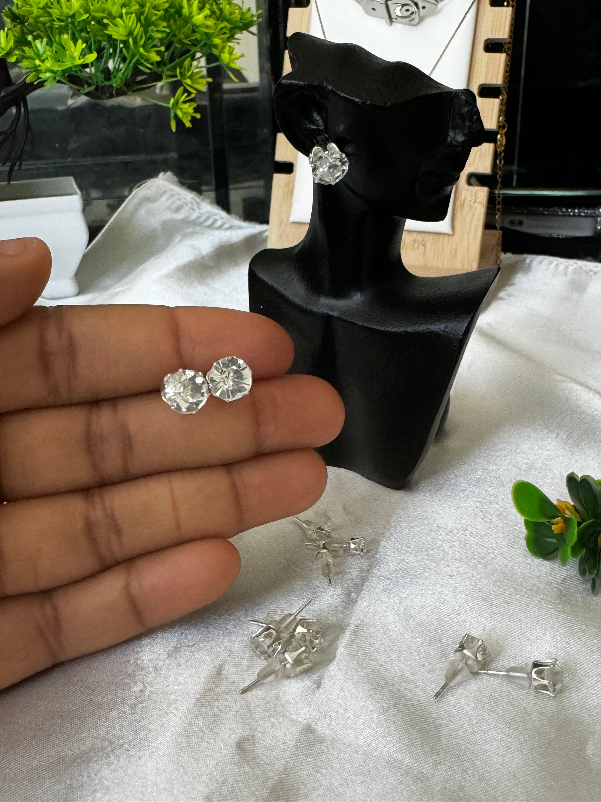 Deba Crystal Stud Earrings