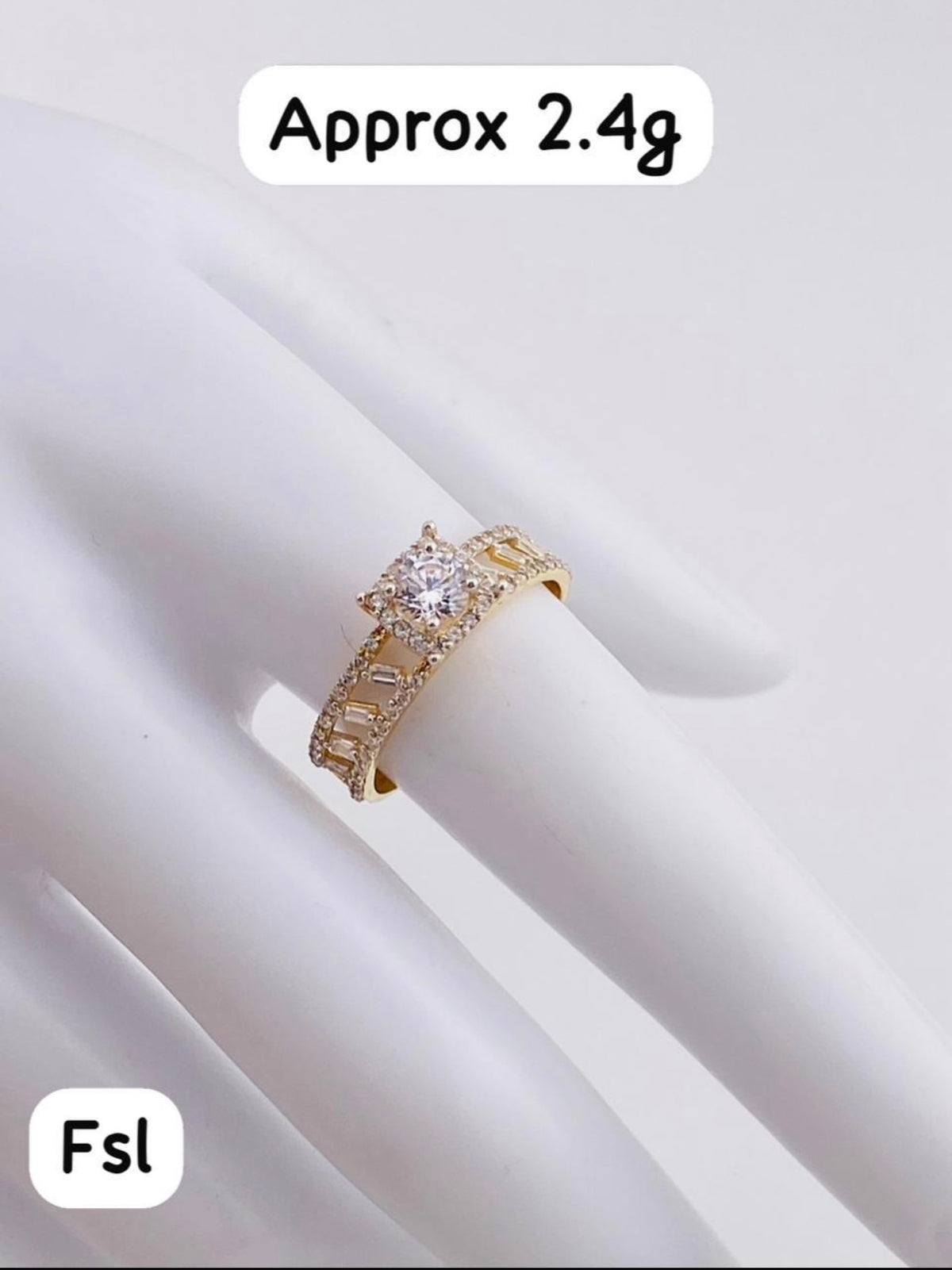 18 Karat Solid Gold Engagement Rings For Women | Sizes 7&7.5 | 2.5g