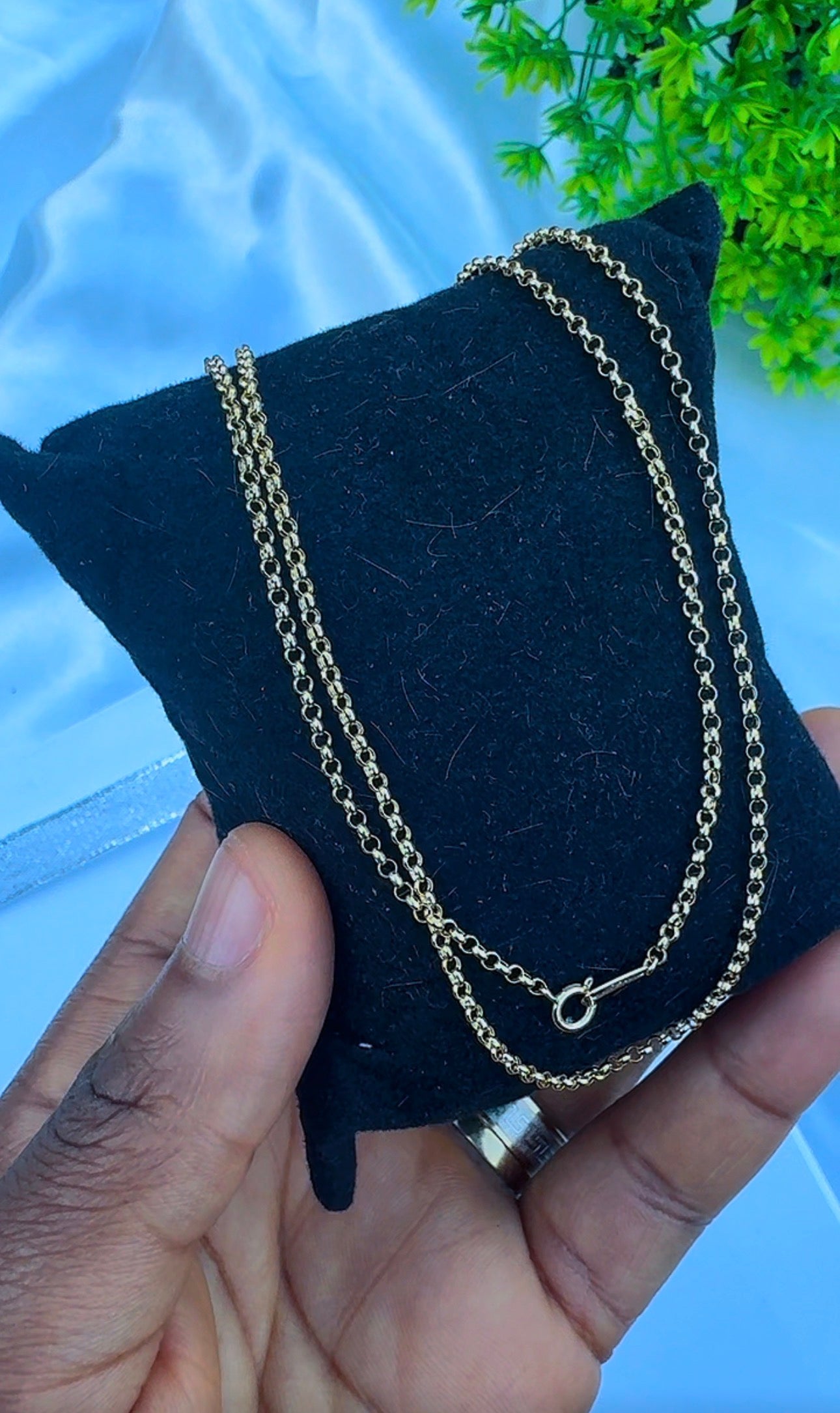 18ct Gold Rolo Chain 18 & 20 Inches