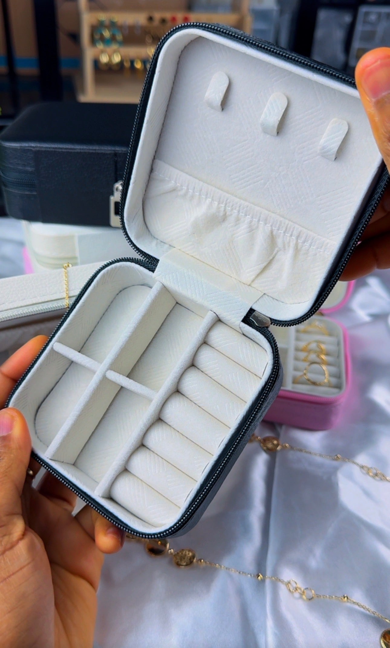DuriBox Mini Earrings Necklace & Bracelet Jewellery Box