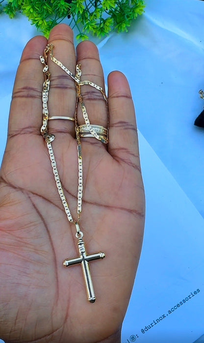 18K Solid Gold Blade Chain | 18”-3.8g | 20”-4.2g