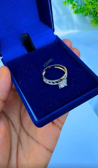 18 Karat Solid Gold Engagement Rings For Women | Sizes 7&7.5 | 2.5g