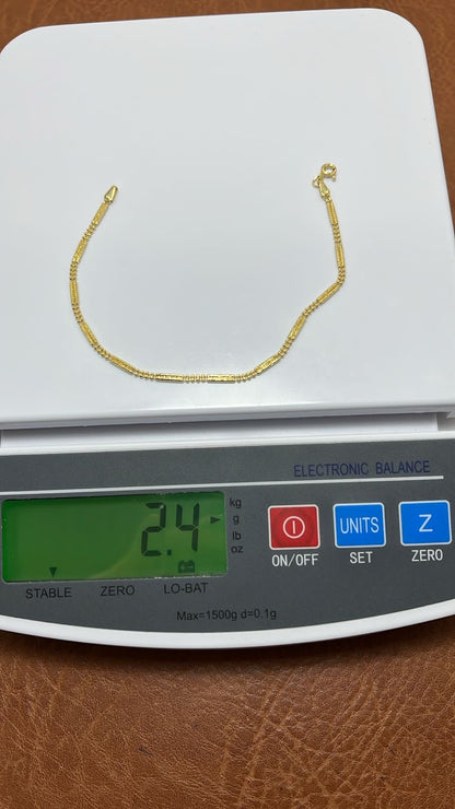 Degacc 18 karat Pure Italian gold bracelets 7.5inches