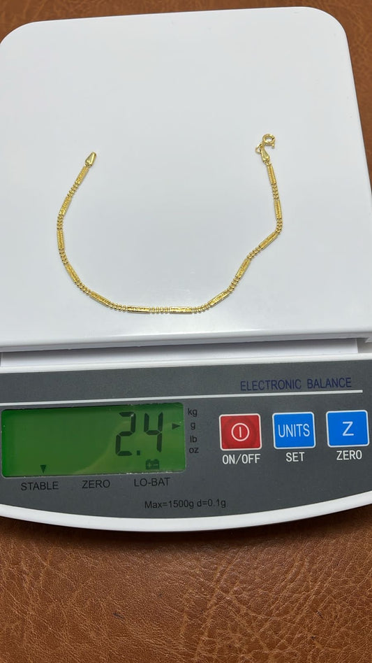 Degacc 18 karat Pure Italian gold bracelets 7.5inches