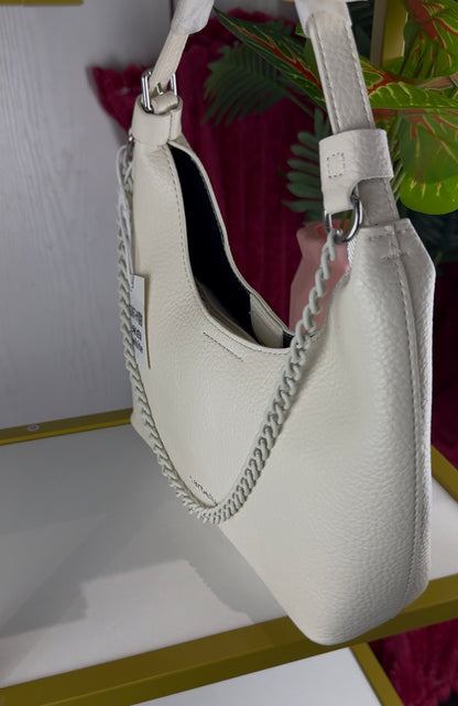 Cavella White Shoulder Handbag With Chain | LARYZ Everyday - 035 | Medium