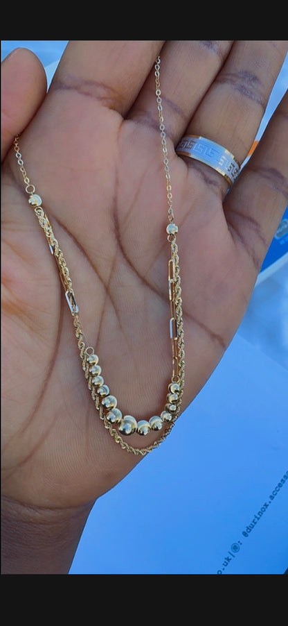 Degac 18 Karat Pure Gold Instant Chain (16+1) Inches