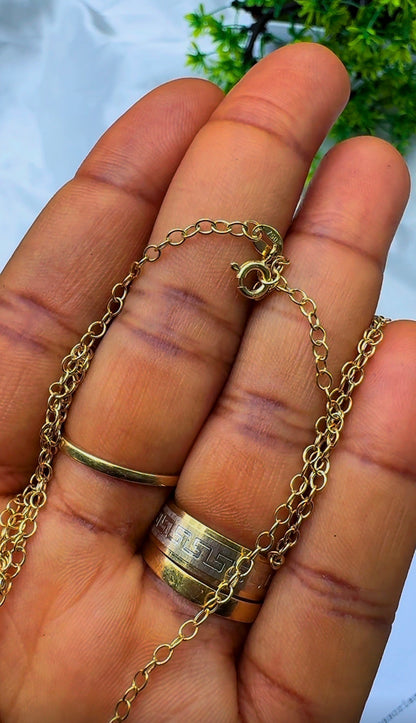 18ct Gold Rolo Chain 16 Inches 2.3g (Extra)
