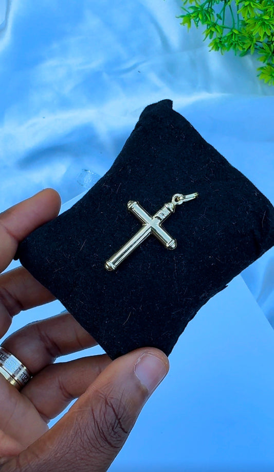 18 Karat Solid Gold Cross Pendant | 1.4g & 1.0g