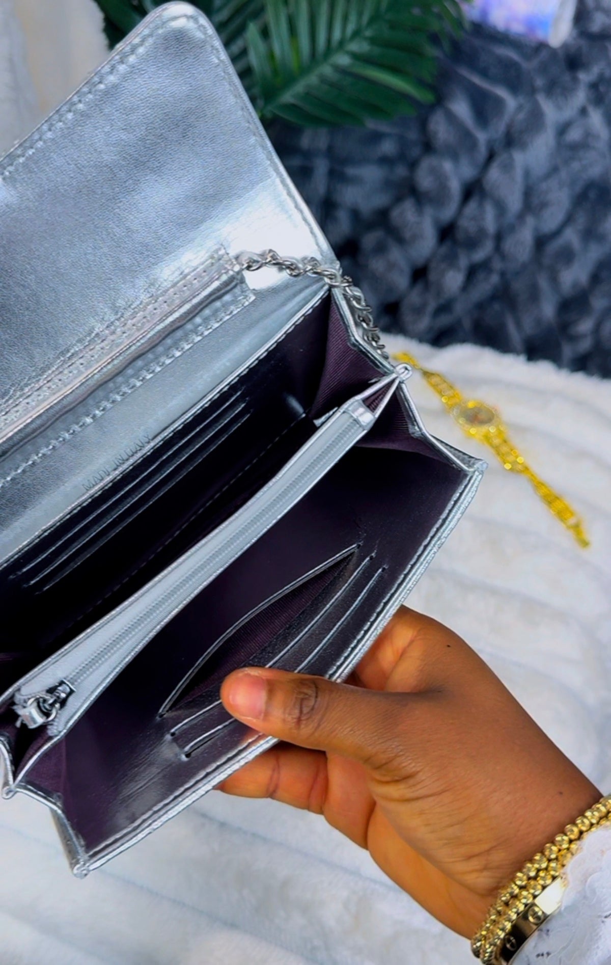 The Convertible Caviar & Quilted Lambskin Leather Chain Wallet & Crossbody - LASi009
