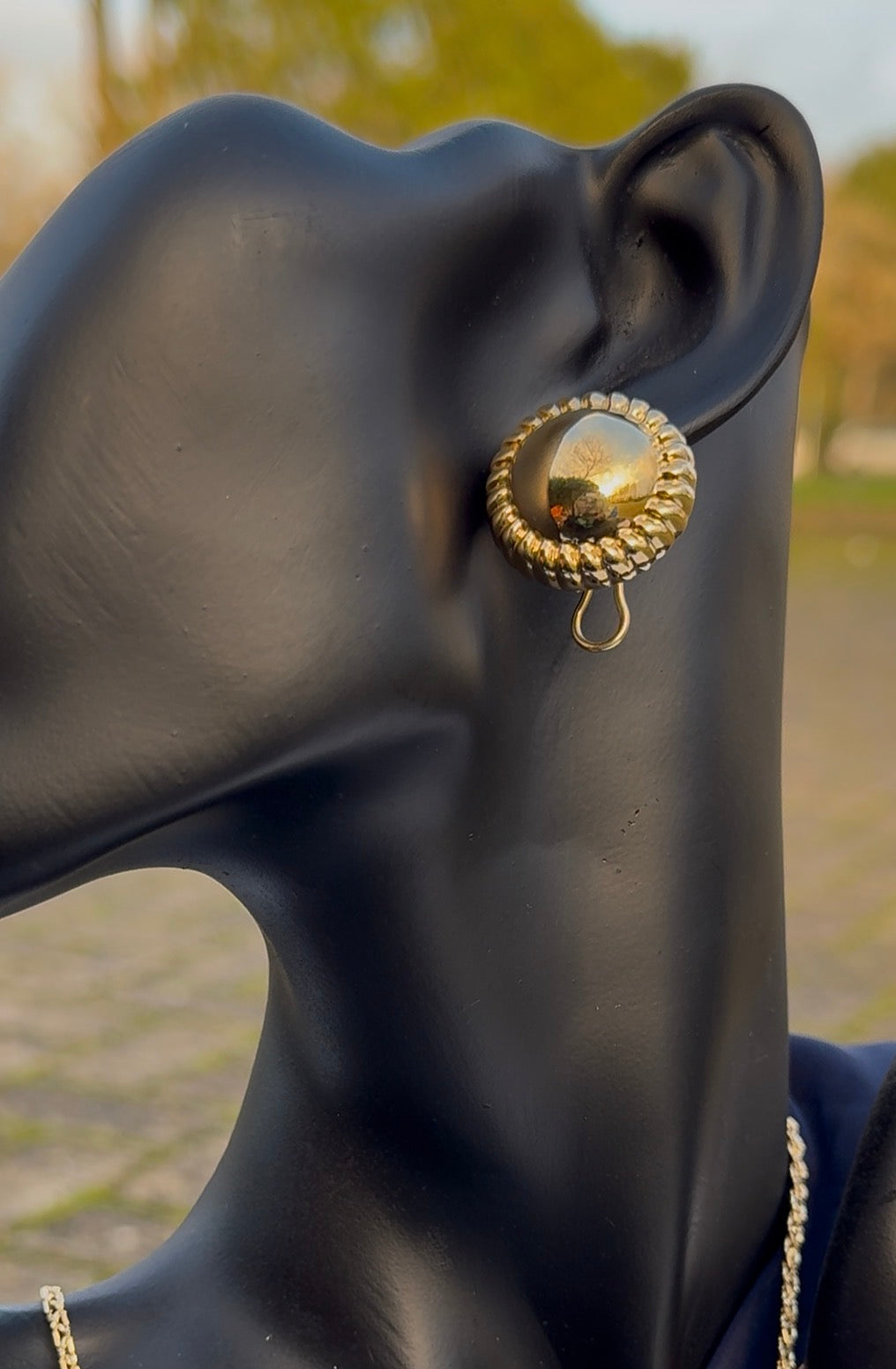 Diigag 18ct Real Gold Clip Earrings (18K Extra)