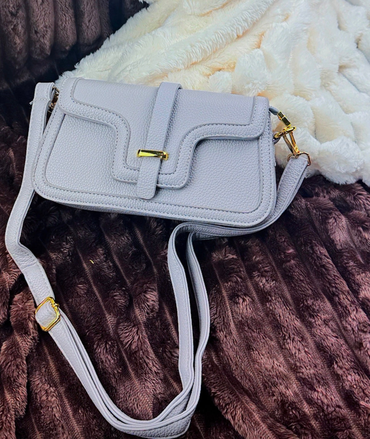 Lilac Structured Flap Women’s Wallet | Handbag -034