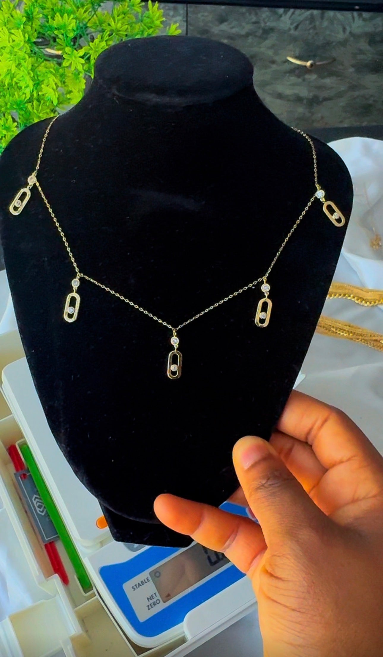18K Solid Gold Instant Chain Necklace | 16 Inches | 4.1g