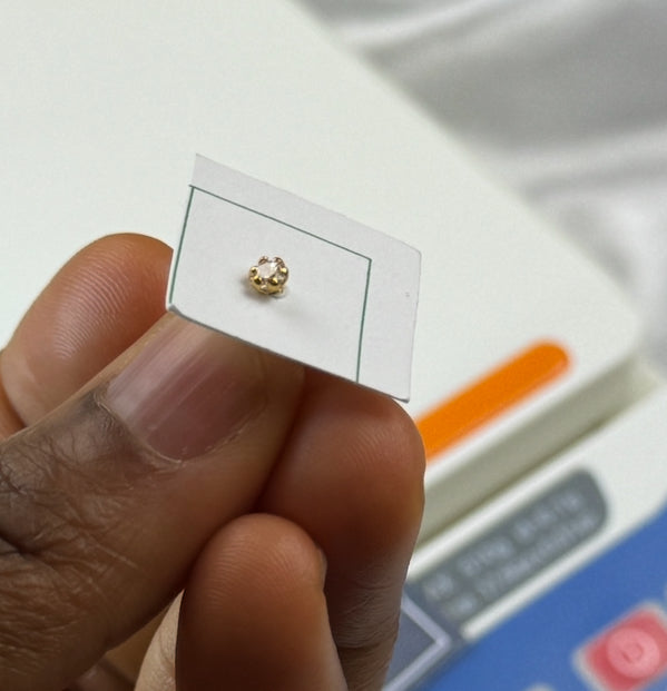 Dugad 22ct | 22 Karat Real Gold Nose Stud Pin Ring