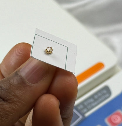 Dugad 22ct | 22 Karat Real Gold Nose Stud Pin Ring