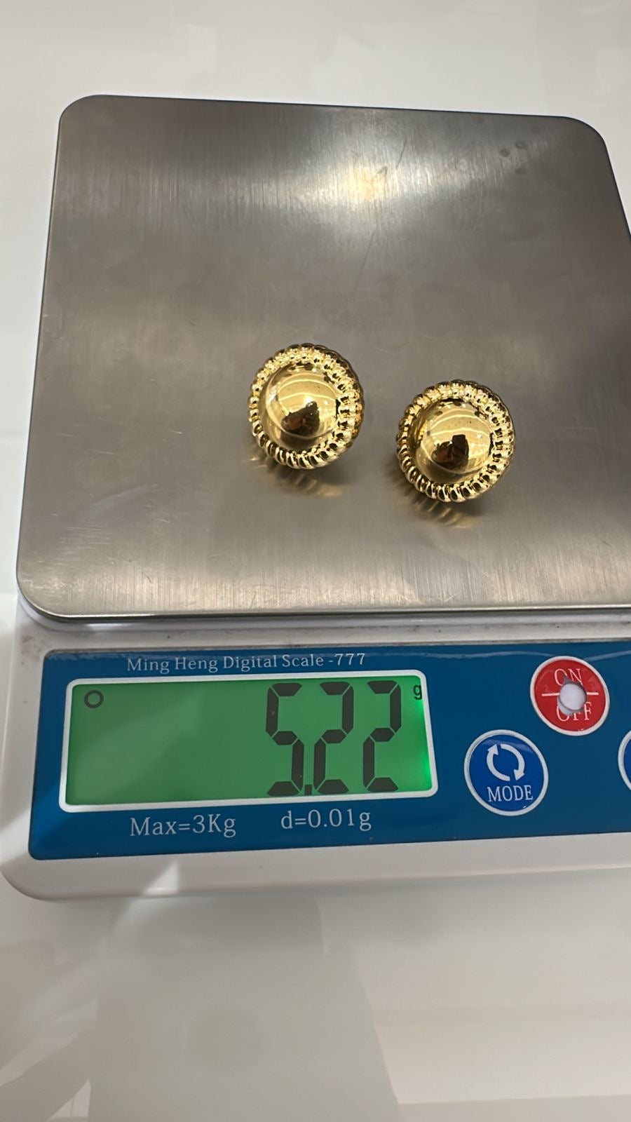 Diigag 18ct Real Gold Clip Earrings (18K Extra)