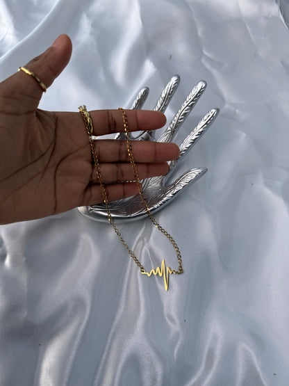 Diha Super Double Electroplated Stainless Steel Everyday Wear Non Tarnish Chain Necklace