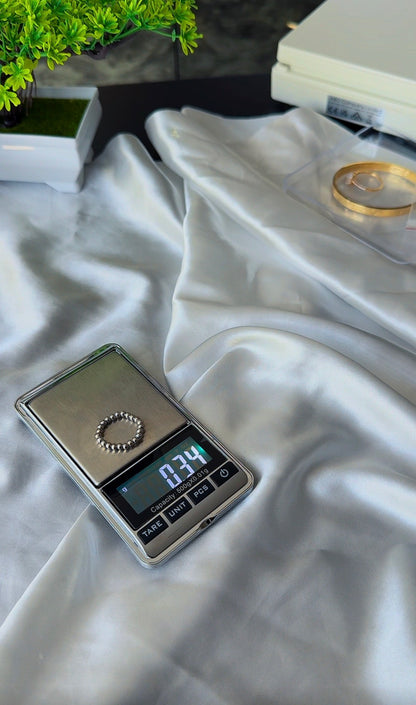 18ct Real Gold Stretchable Ball Rings | Shiny (Extra)