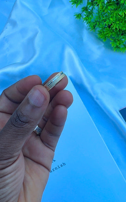 18 Karat Real Gold Rings | Unisex Wedding Band