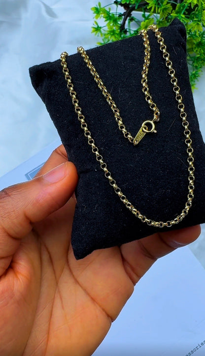 18ct Gold Rolo Chain 16 Inches 2.3g (Extra)
